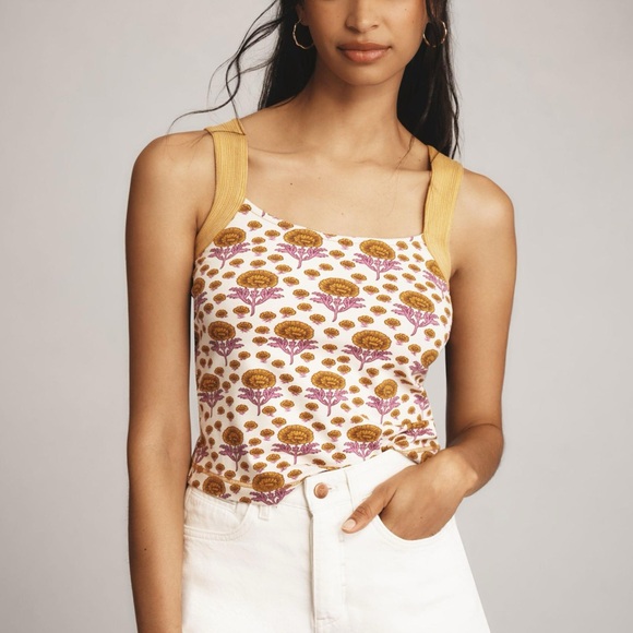 Anthropologie Maeve Trapunto Tank - Picture 4 of 11